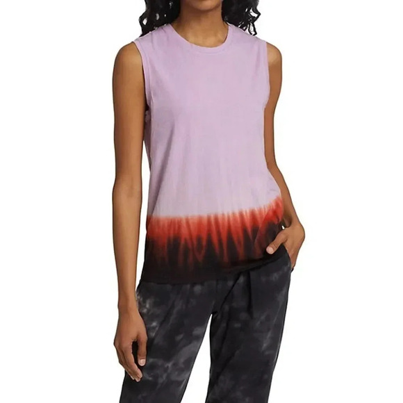 RAQUEL ALLEGRA Graphic Fitted Muscle Tank Size Large - Picture 3 of 9